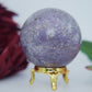 Polished Lepidolite Sphere 294G 59Mm featuring lilac-mauve tone with mica sparkle - Positive Faith Hope Love