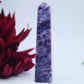 Lepidolite Tower — 10cm - Positive Faith Hope Love