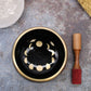 Polished Lrg Moon Phase Singing Bowl Set Black 14Cm featuring natural patterning and unique variations - Positive Faith Hope Love