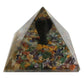 Polished Lrg Orgonite Pyramid 70Mm Angel featuring natural patterning and unique variations - Positive Faith Hope Love