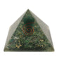 Polished Lrg Orgonite Pyramid 70mm - Angel featuring natural patterning and unique variations - Positive Faith Hope Love