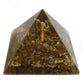 Polished Lrg Orgonite Pyramid 70Mm Angel featuring natural patterning and unique variations - Positive Faith Hope Love
