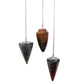 Polished Magic Pendulum - Bloodstone featuring deep green base with red flecks - Positive Faith Hope Love