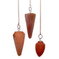 Polished Magic Pendulum Carnelian featuring vibrant orange tone and smooth polish - Positive Faith Hope Love