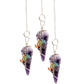 Polished Magic Pendulum - Seven Chakra - Amethyst featuring rich purple colour and natural clarity - Positive Faith Hope Love