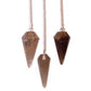 Polished Magic Pendulum Smoky Quartz featuring smoky brown hues and natural clarity - Positive Faith Hope Love