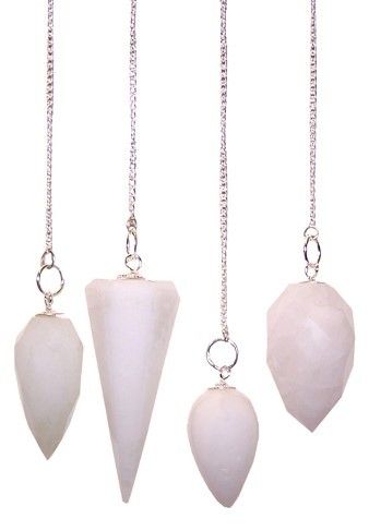 Polished Magic Pendulum Snow Quartz featuring natural patterning and unique variations - Positive Faith Hope Love