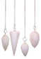 Polished Magic Pendulum Snow Quartz featuring natural patterning and unique variations - Positive Faith Hope Love