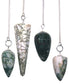 Polished Magic Pendulum - Tree Agate featuring banded patterns and glossy finish - Positive Faith Hope Love