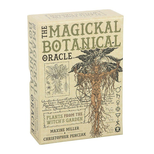 Polished Magickal Botanical Oracle Cards featuring natural patterning and unique variations - Positive Faith Hope Love