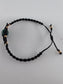 Malachite Black Micro Macrame Bracelet - Positive Faith Hope Love