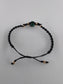 Malachite Black Micro Macrame Bracelet - Positive Faith Hope Love