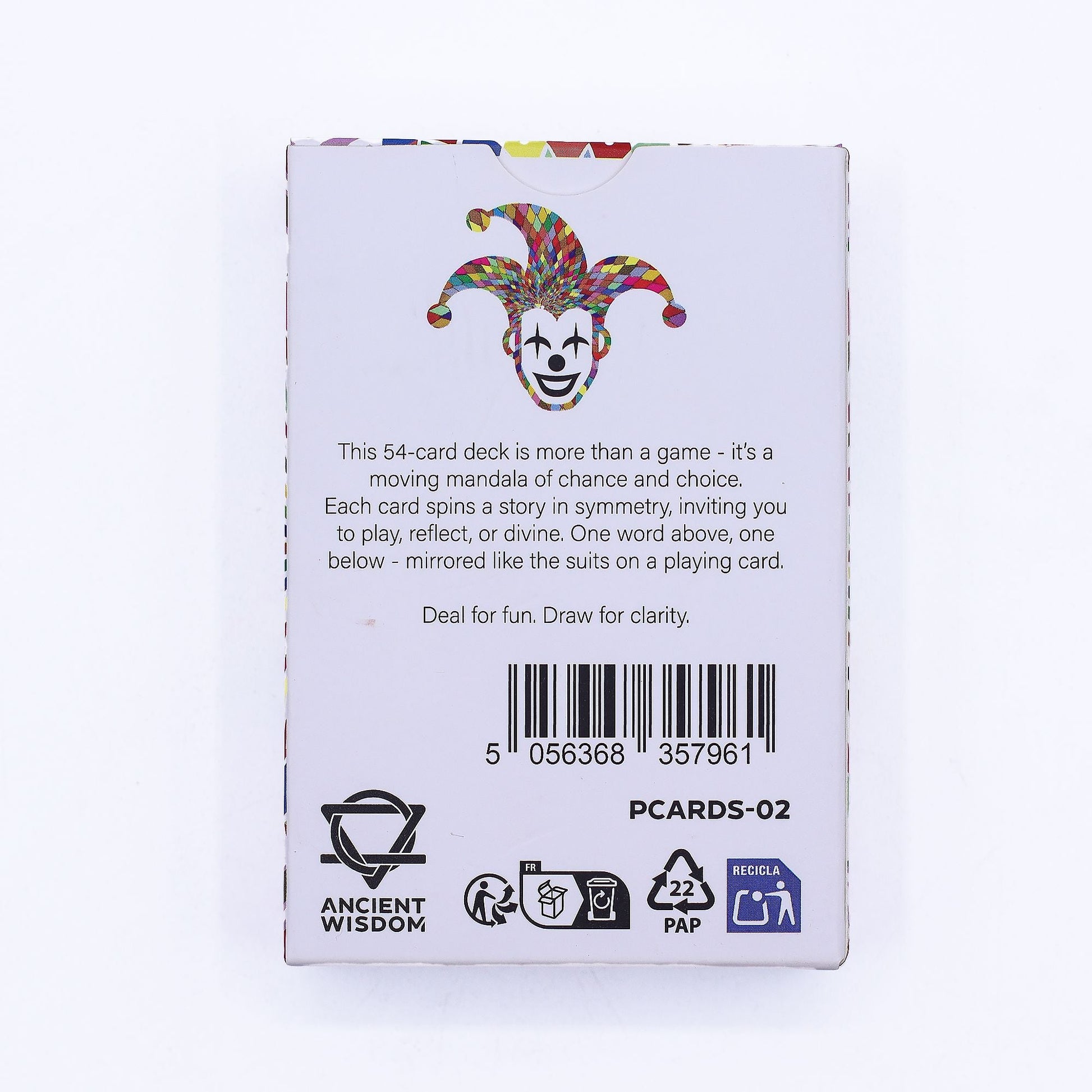 Mandala Playing & Oracle Cards – Kaleidoscope Symmetry - Positive Faith Hope Love