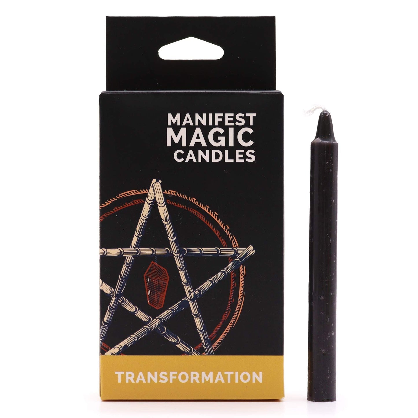 Manifest Magic Candles (pack of 12) - Black - Positive Faith Hope Love
