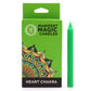 Manifest Magic Candles (pack of 12) - Green - Heart Chakra - Positive Faith Hope Love