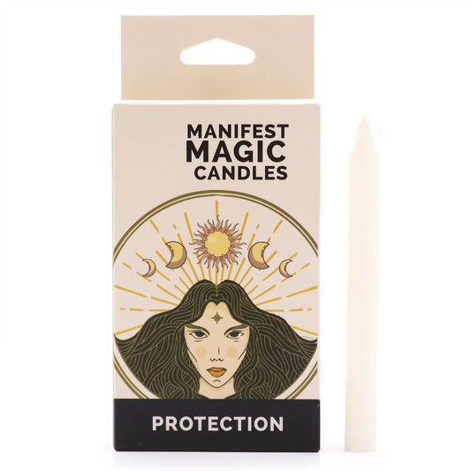 Manifest Magic Candles (pack of 12) - Ivory - Positive Faith Hope Love