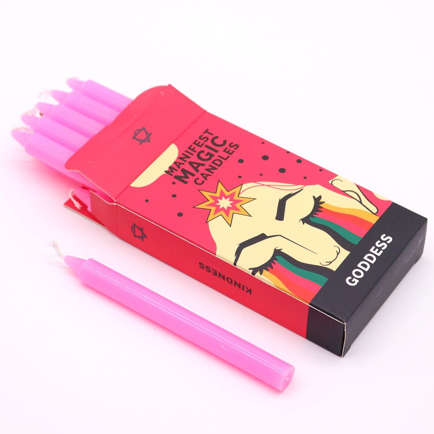 Manifest Magic Candles (pack of 12) - Pink - Positive Faith Hope Love