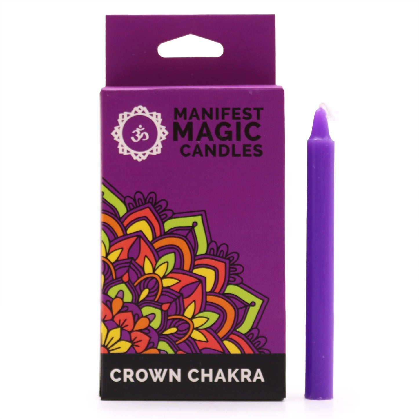 Manifest Magic Candles (pack of 12) - Violet - Crown Chakra - Positive Faith Hope Love
