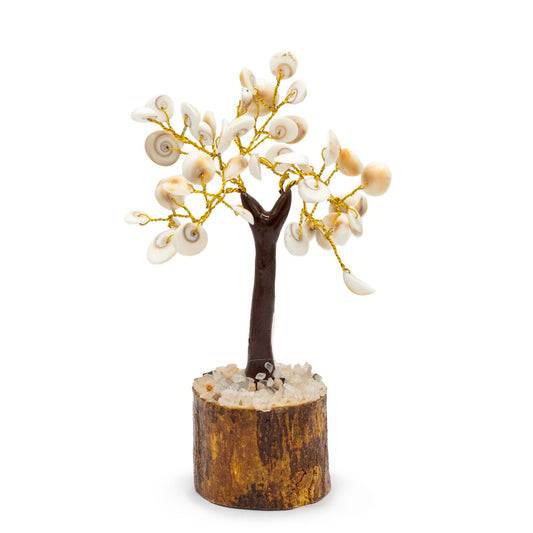 Polished Med Gomati Chakra Circle Stone Tree - (45 stones) featuring natural patterning and unique variations - Positive Faith Hope Love