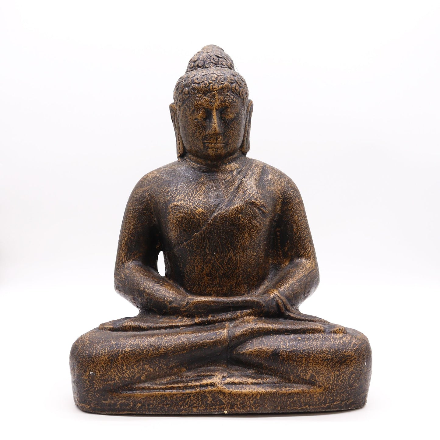 Polished Medium Buddha Classic Antique Gold - 0.5m featuring natural patterning and unique variations - Positive Faith Hope Love