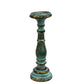 Polished Medium Candle Stand - Turquois Gold featuring natural patterning and unique variations - Positive Faith Hope Love