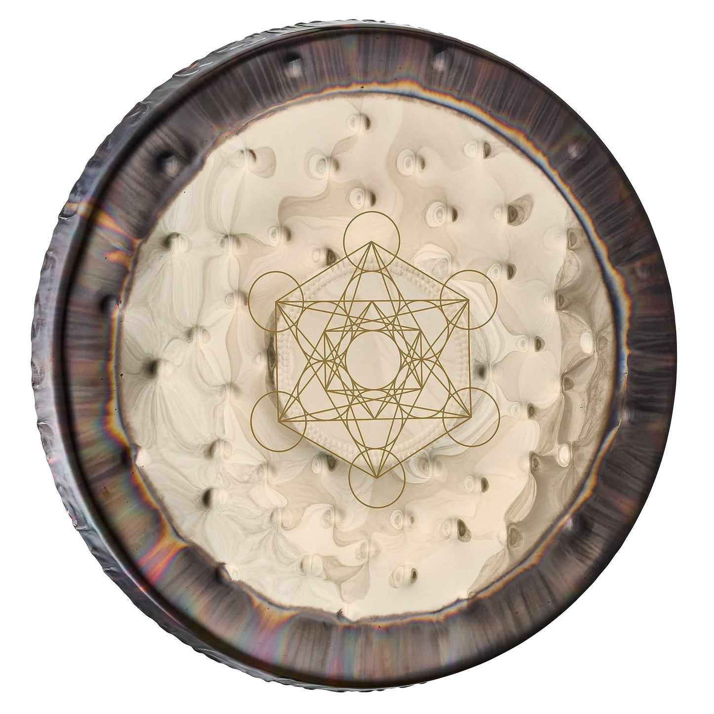 MEINL 22" Soundscape Gong – Metatron’s Cube (SGMC22) - Positive Faith Hope Love
