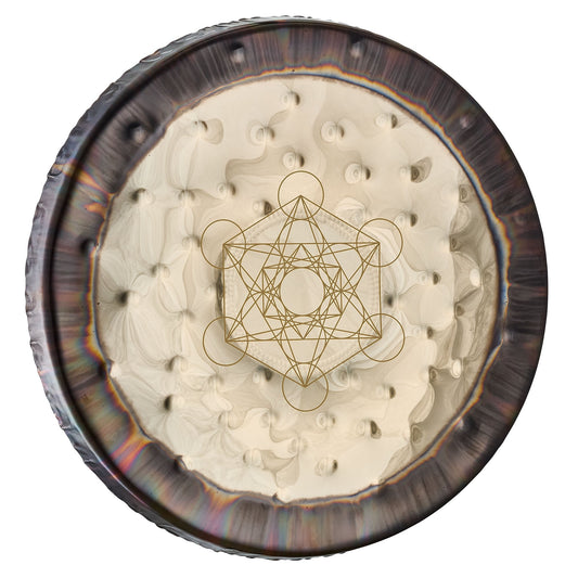 MEINL 22" Soundscape Gong – Metatron’s Cube (SGMC22) - Positive Faith Hope Love