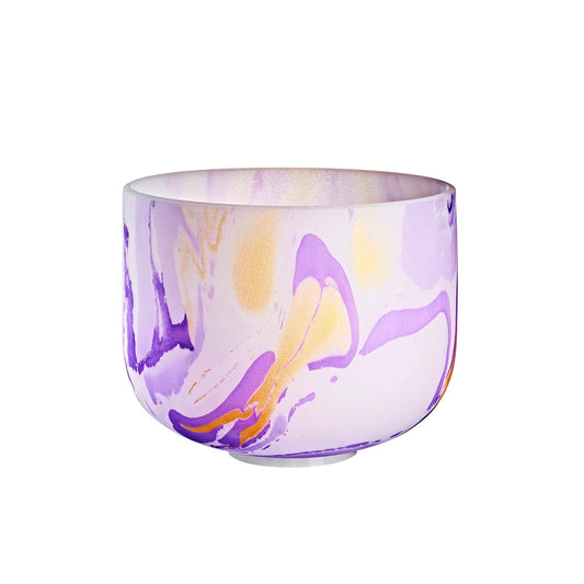 MEINL Marble Crystal Singing Bowl 10" – B4 / Crown Chakra / 432 Hz - Positive Faith Hope Love