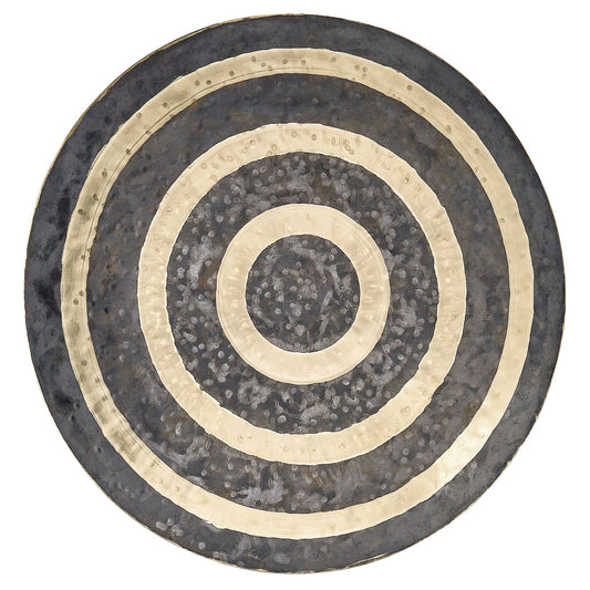 Polished Meinl Sonic Energy 14" Wind Gong, Kun (WGK14) — bronze (WGK14) featuring natural patterning and unique variations - Positive Faith Hope Love