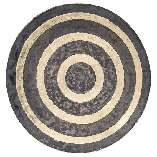 Polished Meinl Sonic Energy 16" Wind Gong, Kun (WGK16) — bronze (WGK16) featuring natural patterning and unique variations - Positive Faith Hope Love