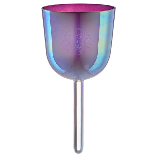 Meinl Sonic Energy 3.75"Essence Solfeggio Crystal Singing Bowl Sol 741 Hz, Lavender Purple (ESOLCSB741) (ESOLCSB741) - Positive Faith Hope Love