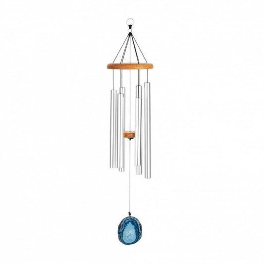 MEINL Sonic Energy Blue Agate Meditation Chime 29"/73 cm - 432 Hz - Silver - Positive Faith Hope Love