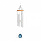 MEINL Sonic Energy Blue Agate Meditation Chime 29"/73 cm - 432 Hz - Silver - Positive Faith Hope Love