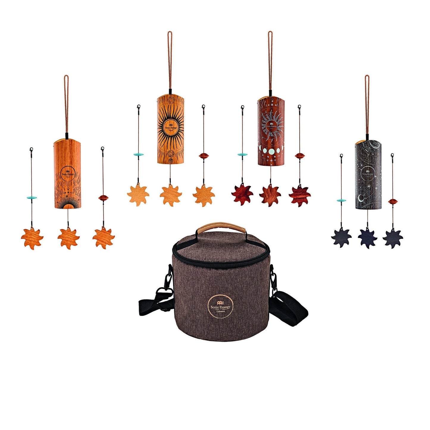 MEINL Sonic Energy Cosmic Bamboo Chime Set - 4 pcs - Positive Faith Hope Love