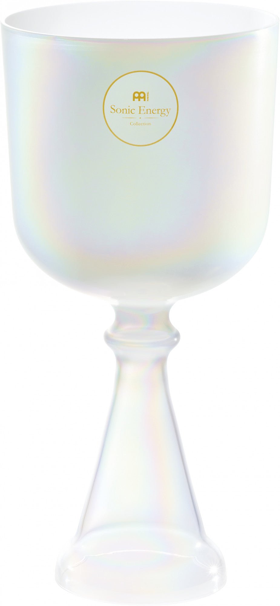 MEINL Sonic Energy Crystal Singing Chalice, 5.5"/14 cm, Note A4, Creamy, Brow Chakra - Positive Faith Hope Love