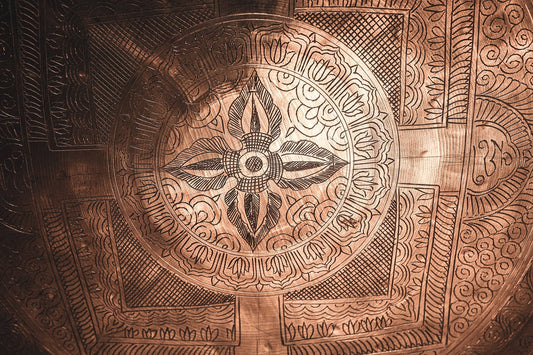 Meinl Sonic Energy Indian Premium Gong - 22" (IG22) — bronze (IG22) - Positive Faith Hope Love