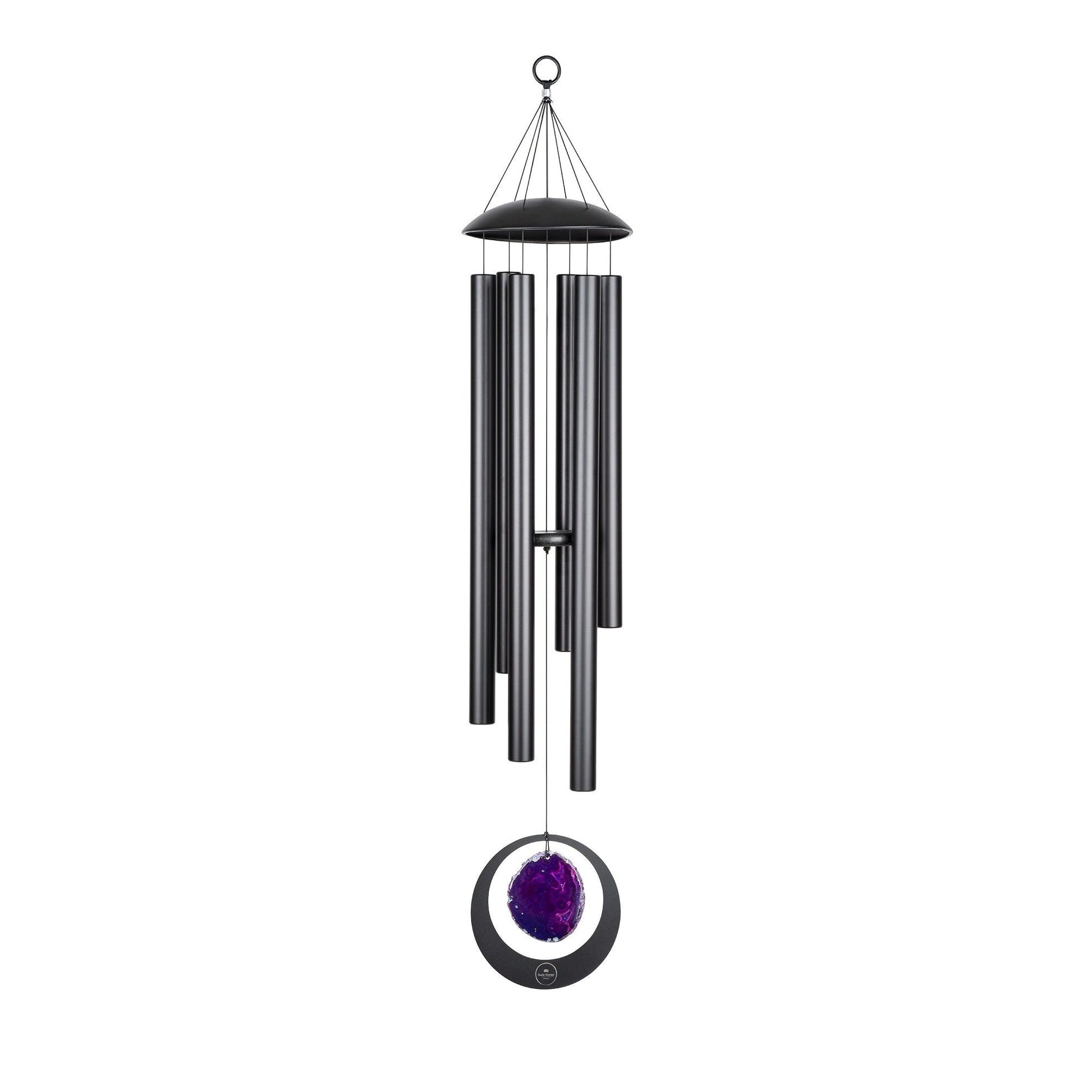 MEINL Sonic Energy Purple Agate Meditation Chime, 50" / 128 cm, 432 Hz, A Major, Black - Positive Faith Hope Love