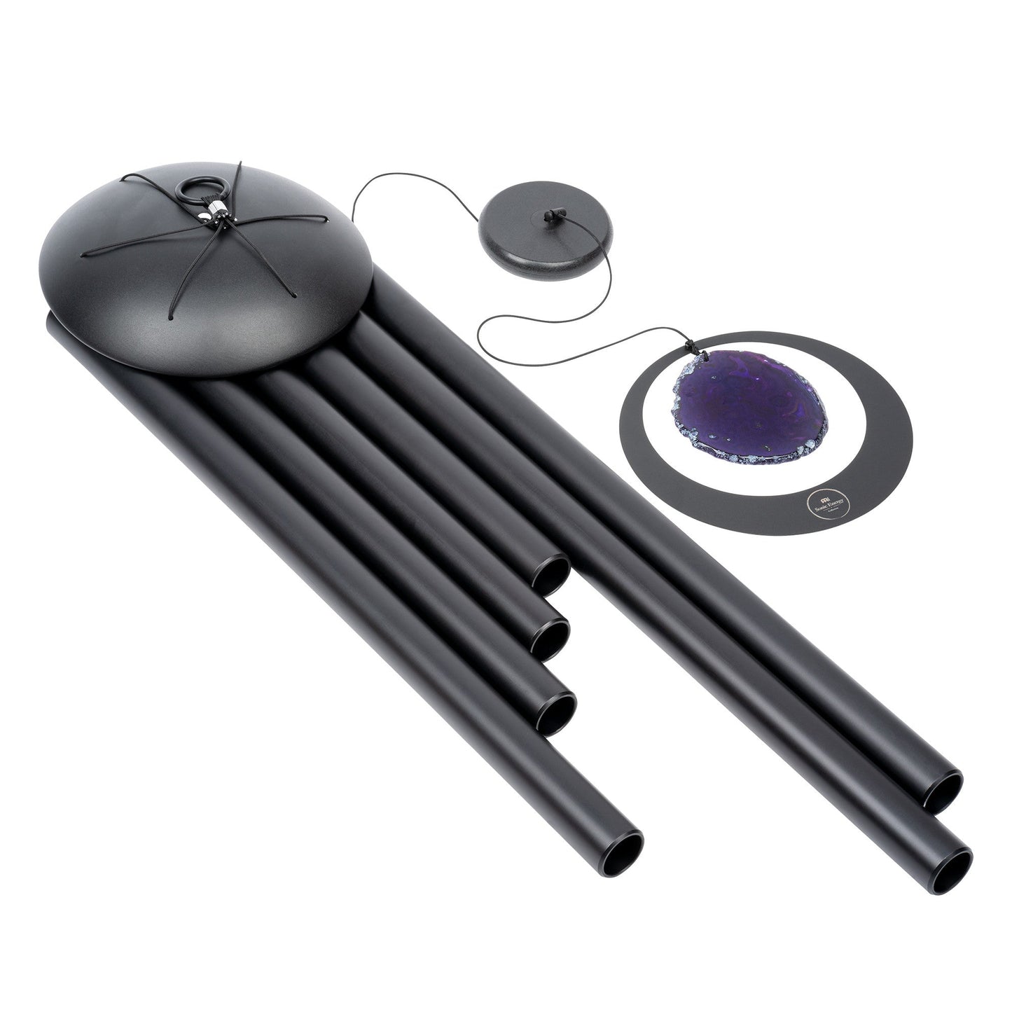 MEINL Sonic Energy Purple Agate Meditation Chime, 50" / 128 cm, 432 Hz, A Major, Black - Positive Faith Hope Love