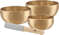 MEINL Universal Series Singing Bowl Set – 4 Piece (500–750 g + Mallet) - Positive Faith Hope Love