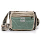 Polished Messenger Bag Hemp Cotton featuring natural patterning and unique variations - Positive Faith Hope Love