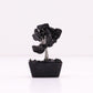 Polished Mini Gemstone Tree On Orgonite Base - Black Agate (15 stones) featuring banded patterns and glossy finish - Positive Faith Hope Love