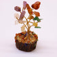 Polished Mini Gemstone Tree On Wood Base Multi Stones 15 Stones 1 featuring natural patterning and unique variations - Positive Faith Hope Love