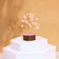 Polished Mini Gemstone Tree On Wood Base Rose Quartz 15 Stones 1 featuring soft pink tone and gentle translucence - Positive Faith Hope Love