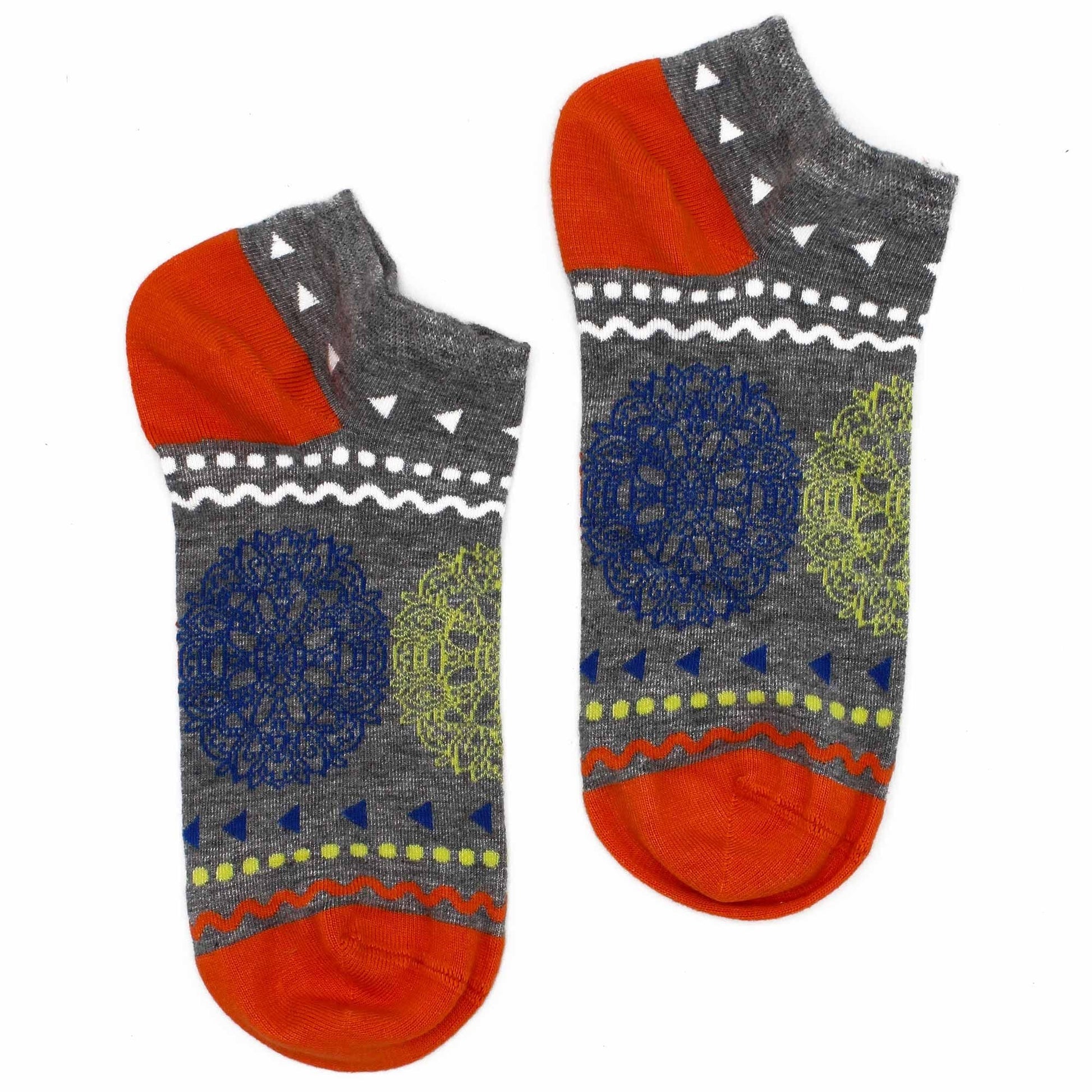 Polished M/L Hop Hare Bamboo Socks Low (7.5-11.5) - Flowers of Life featuring natural patterning and unique variations - Positive Faith Hope Love