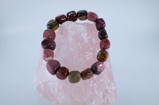 Mookaite Tumblestone Bracelet - Positive Faith Hope Love