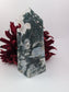 Moss Agate Tower 720g - Positive Faith Hope Love