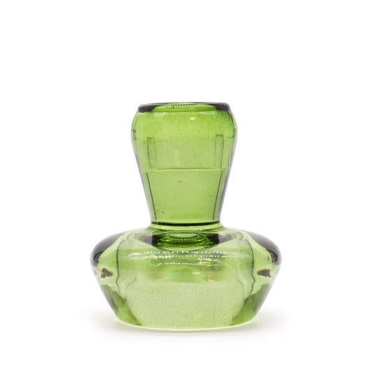 Polished Mushroom Flip Dinner Candle Tealight Holder Garden Jade featuring serene green tone and smooth polish - Positive Faith Hope Love