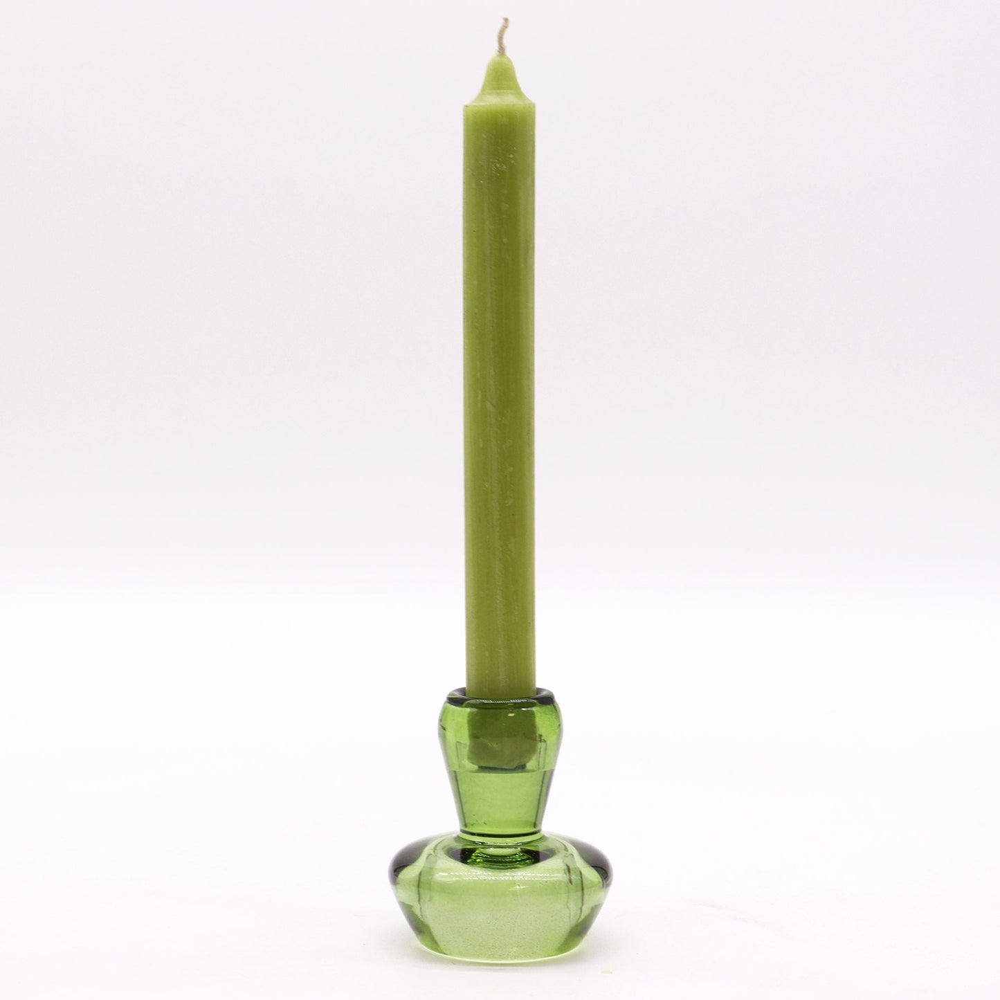 Polished Mushroom Flip Dinner Candle Tealight Holder Garden Jade featuring serene green tone and smooth polish - Positive Faith Hope Love