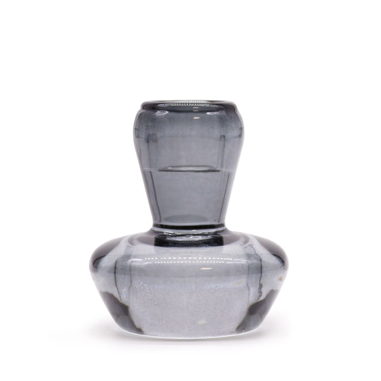 Polished Mushroom Flip Dinner Candle Tealight Holder Midnight Grey featuring natural patterning and unique variations - Positive Faith Hope Love