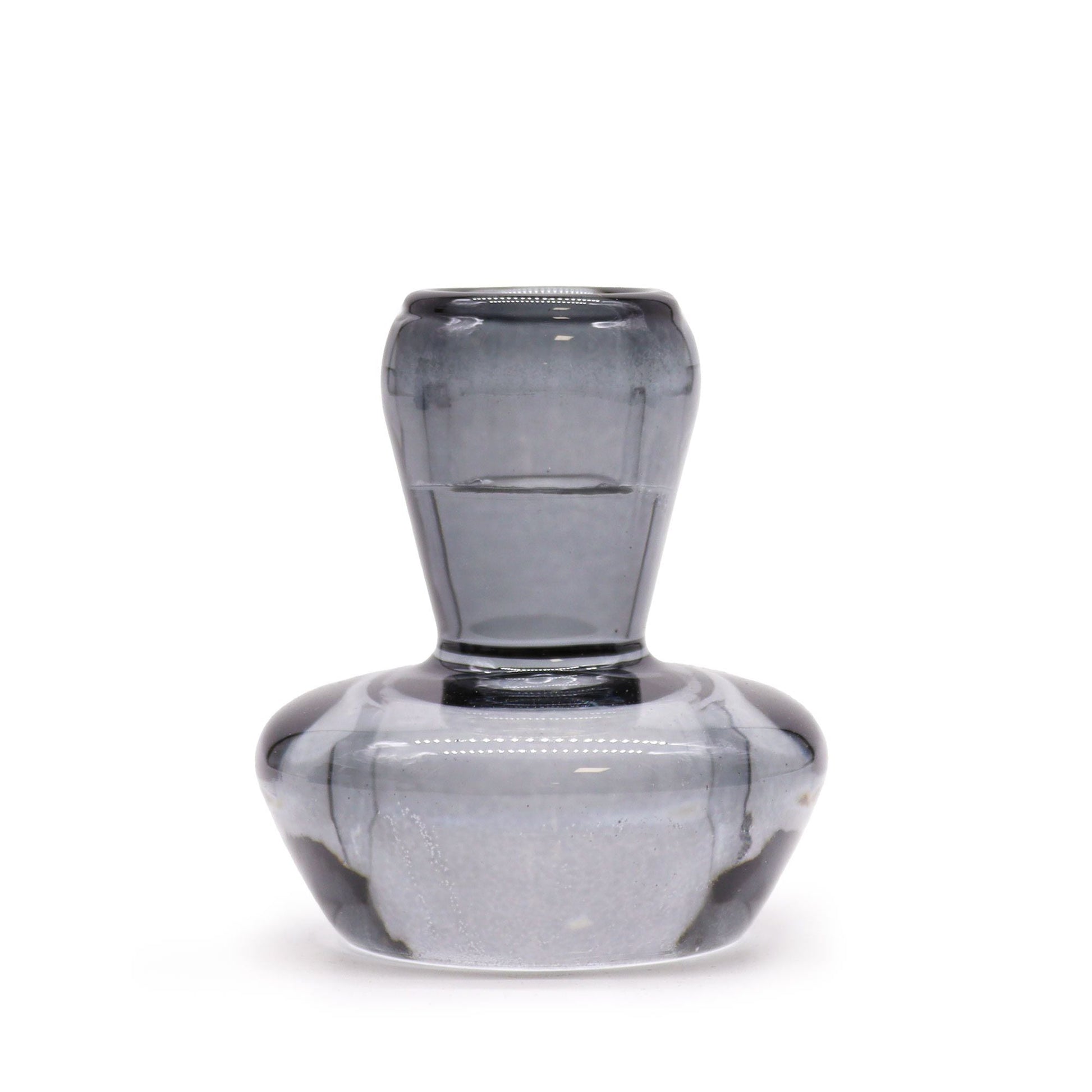 Polished Mushroom Flip Dinner Candle Tealight Holder Midnight Grey featuring natural patterning and unique variations - Positive Faith Hope Love